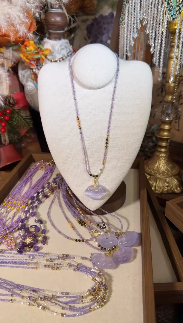 项链未镶嵌紫晶紫祥云 706