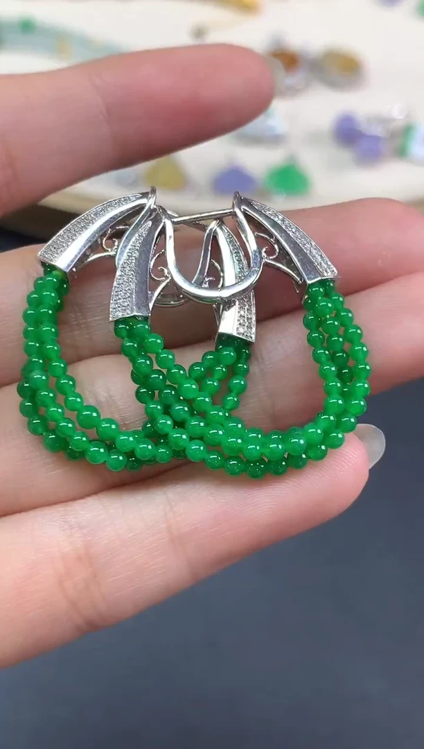 18K金镶嵌翡翠耳饰耳饰|29800