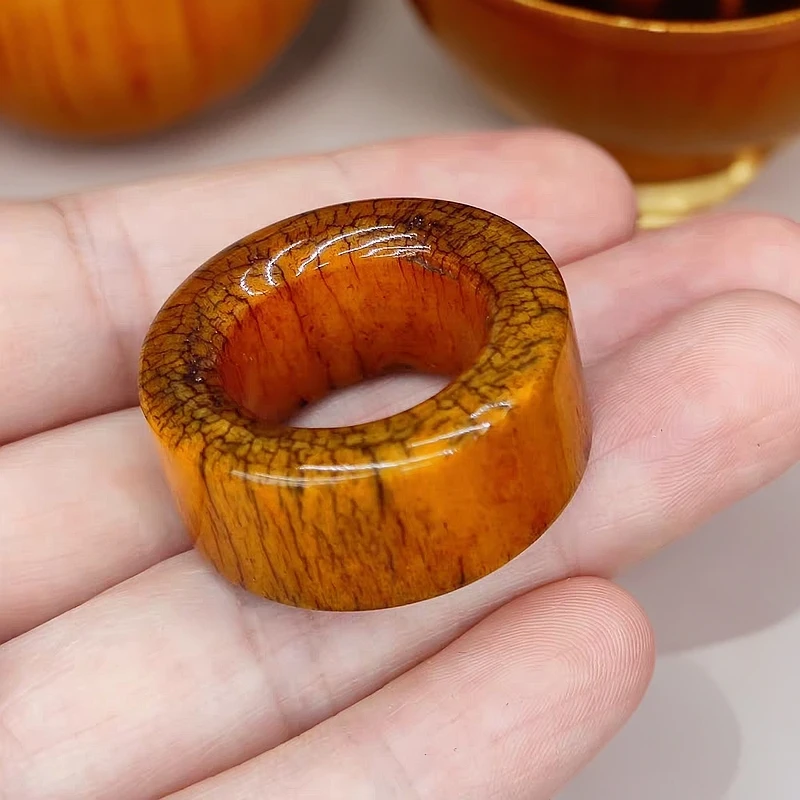 藏区驼骨扳指骆驼骨男士女情侣个性精工雕刻搭