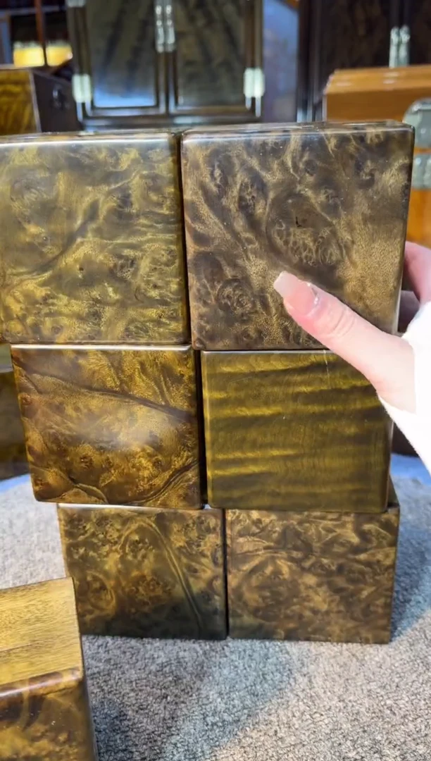 【闪购商品】乌木类成套家具阴沉木收纳盒