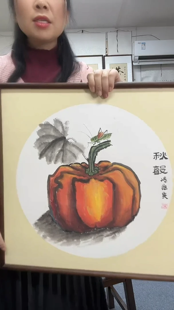 国画尺寸52*52实木画框京东包邮手绘