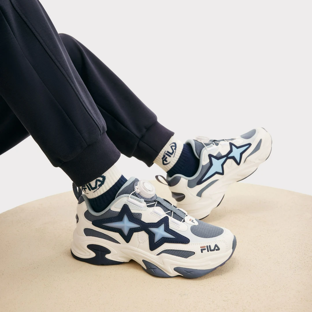 FILAKIDS新款儿童【北极星】中大童好穿脱BOA锁扣运动鞋K15B511105