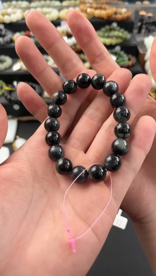 手串未镶嵌和田玉若羌青花手串卡12微色差