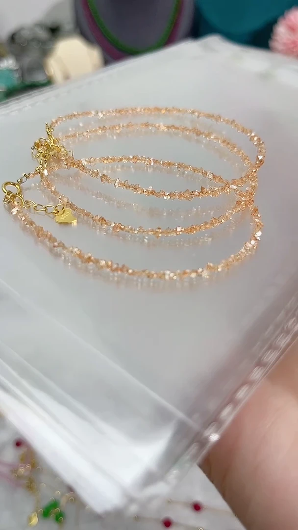 【闪购商品】钻石手链银S925镶嵌香槟色99