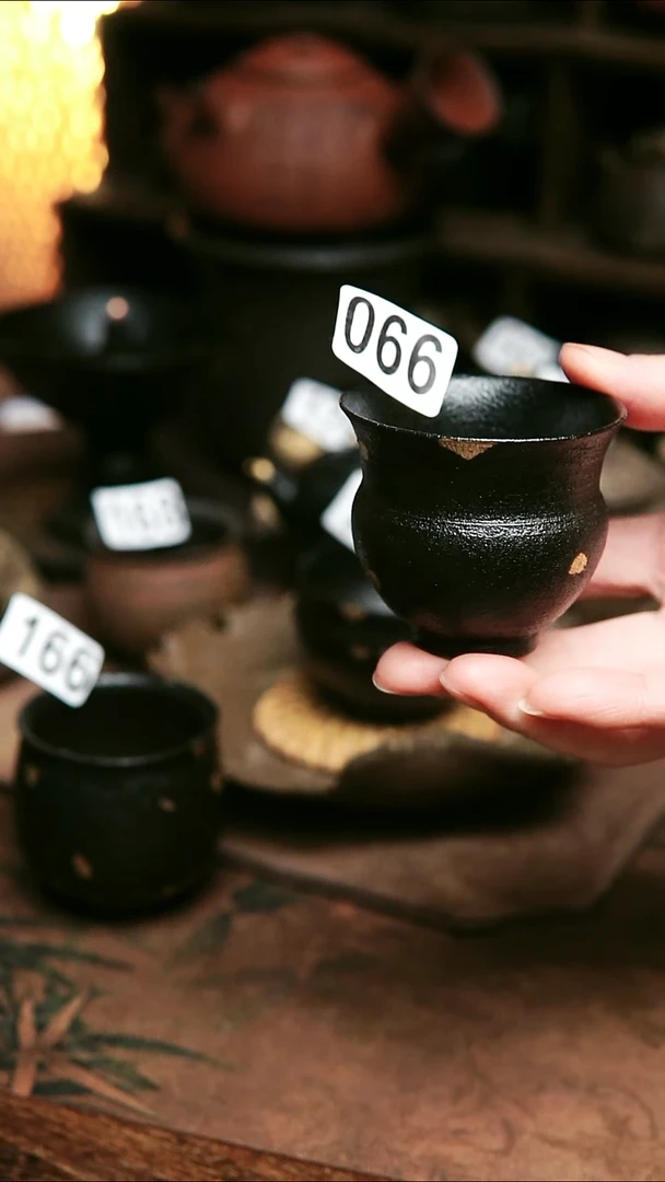 066紫砂全手工粉引主人杯70毫升