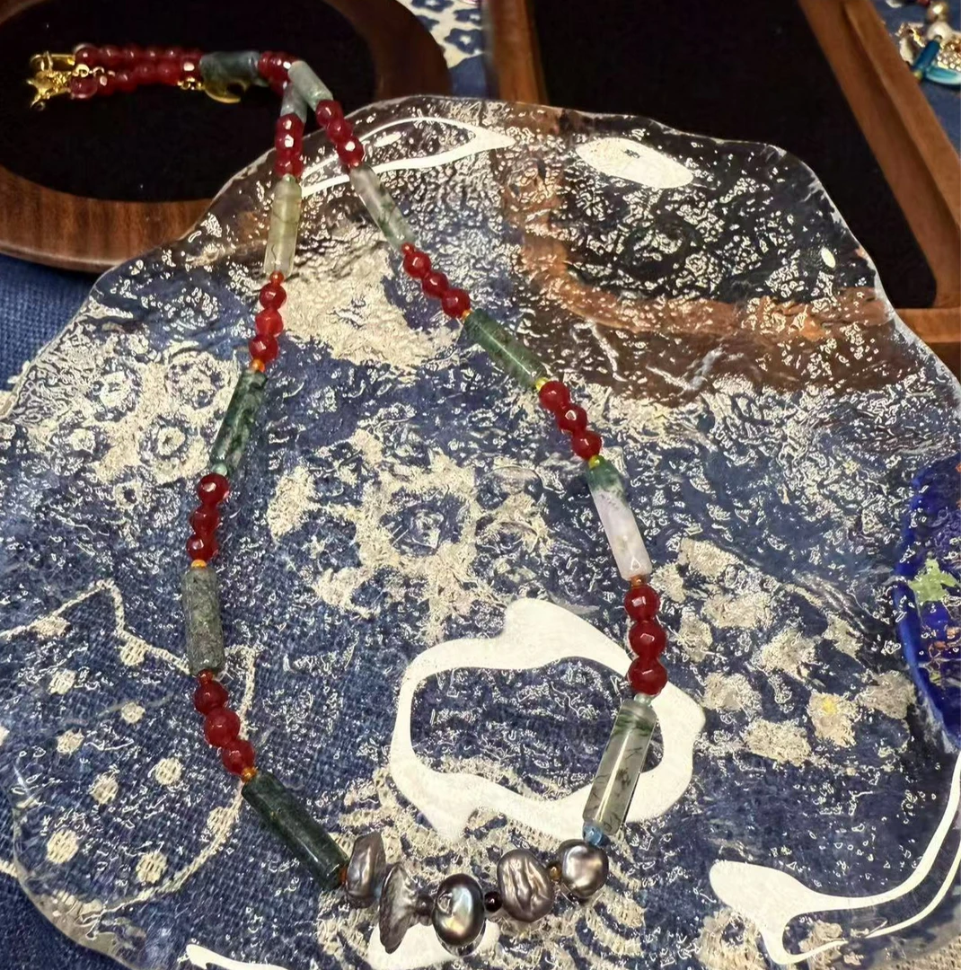 铜合金琉璃项链 铜合金项链