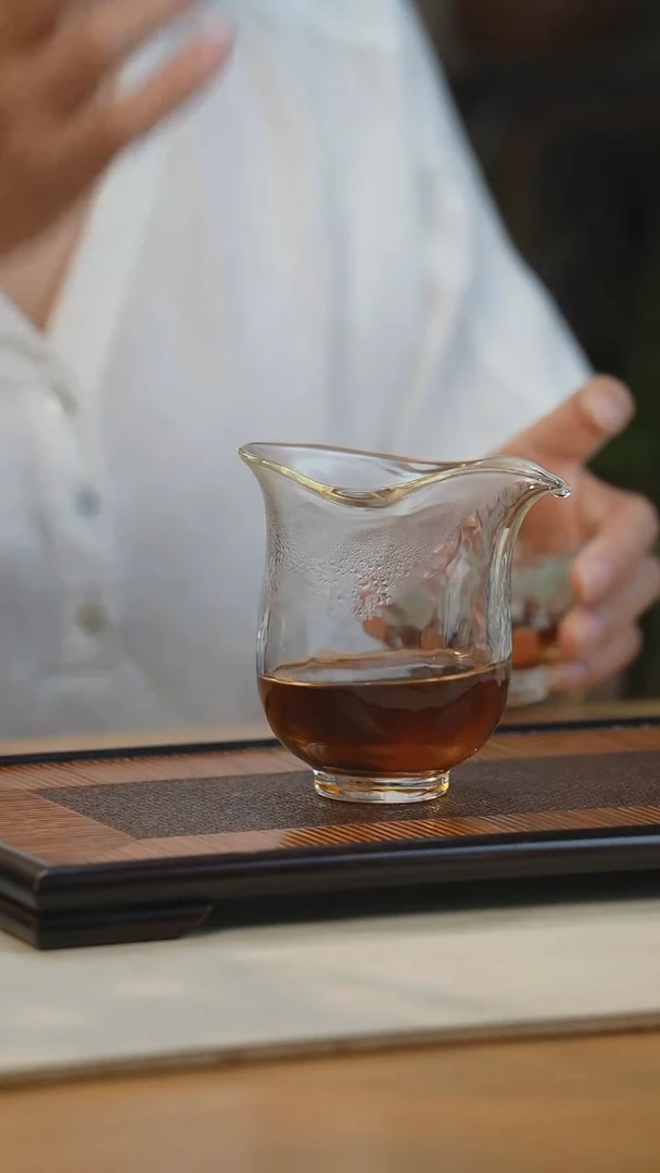 元宝高硼硅玻璃公道杯