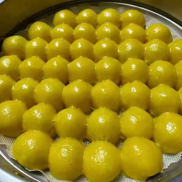 东北农村混合米粘豆包