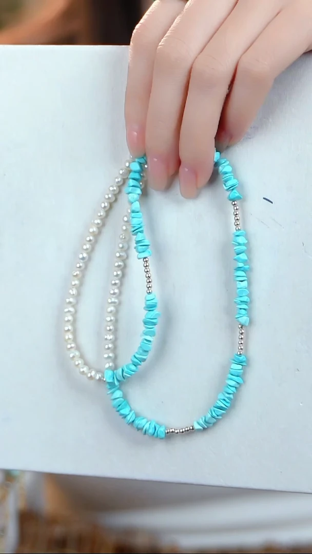 未镶嵌绿松石项链项链