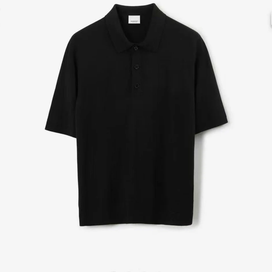 全新未使用 BURBERRY/博柏利 丝毛混纺短袖Polo衫 MTS10760