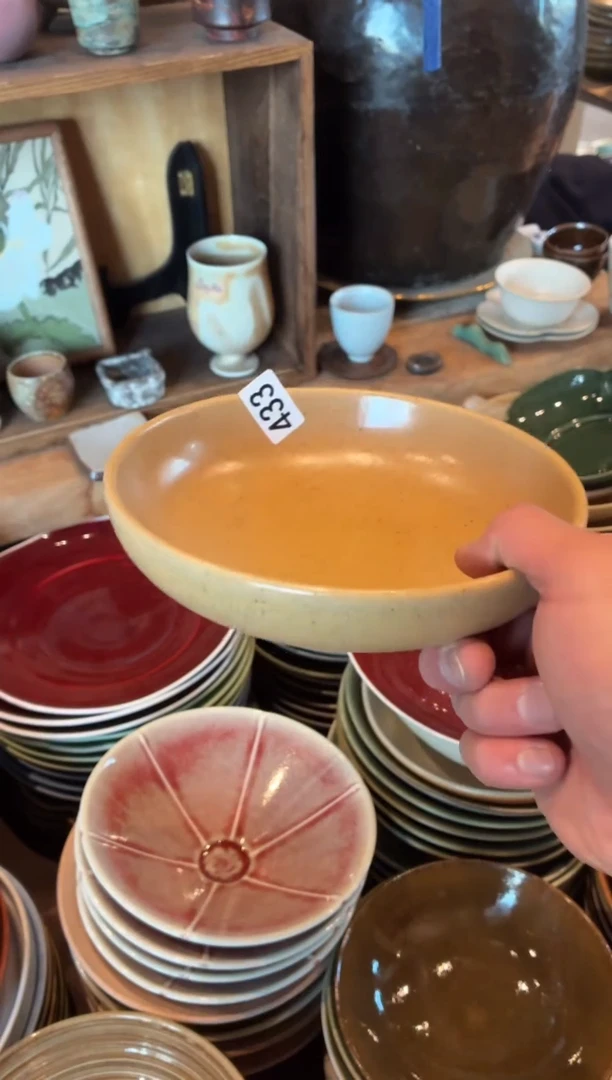 瓷片螺****件433燕麦色锅盘1个