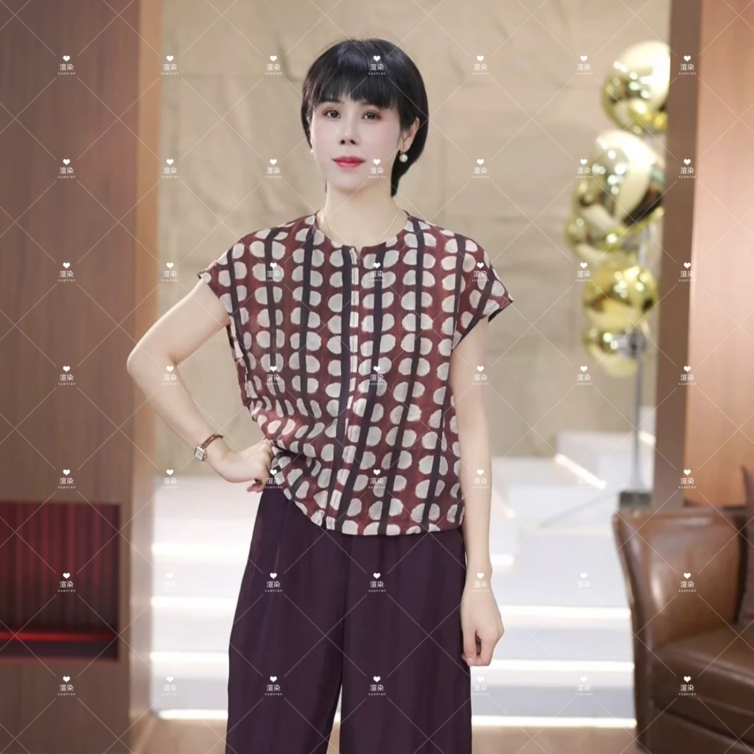 【渲渲推荐】SJIE-5209夏季时尚波点条纹气质小衫