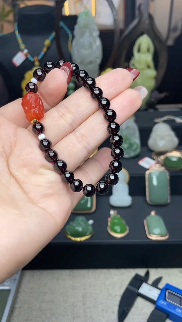 【闪购商品】石榴石手链未镶嵌手串