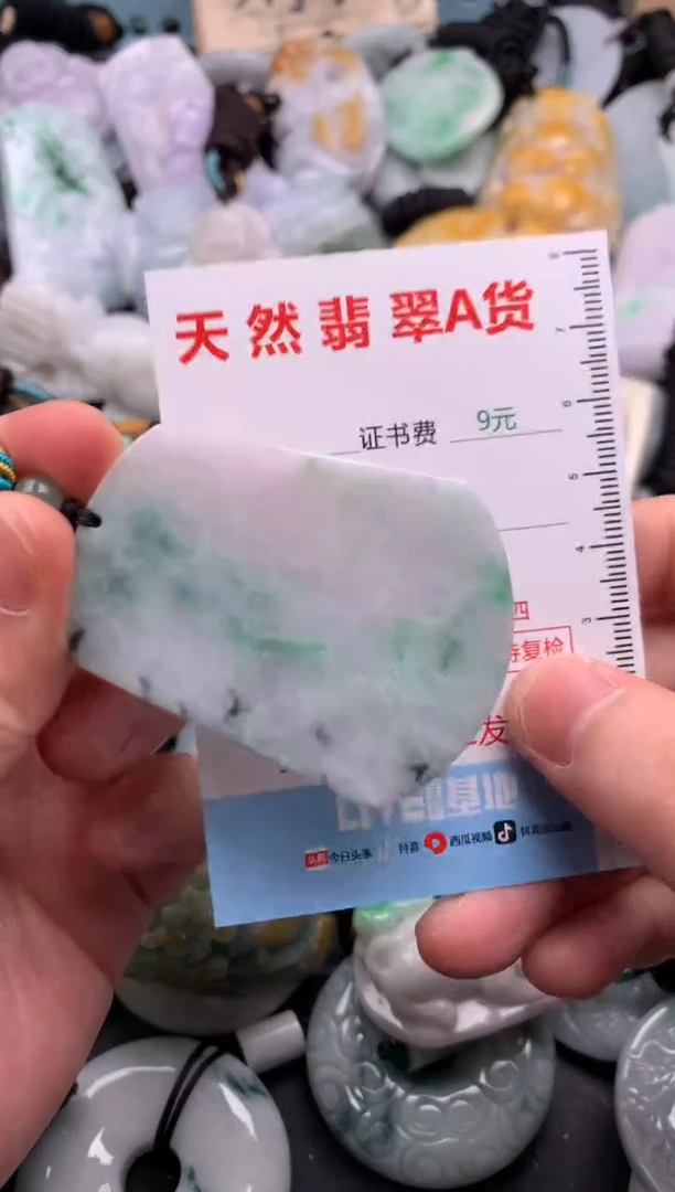 翡翠未镶嵌吊坠(不含链)1