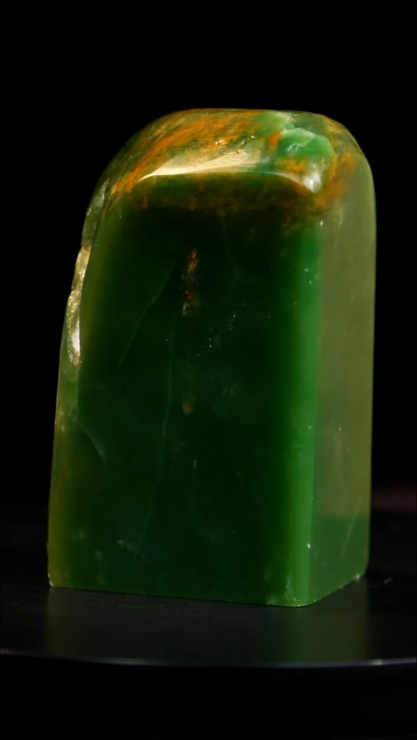 青田石精品玻璃冻绿稀少品种