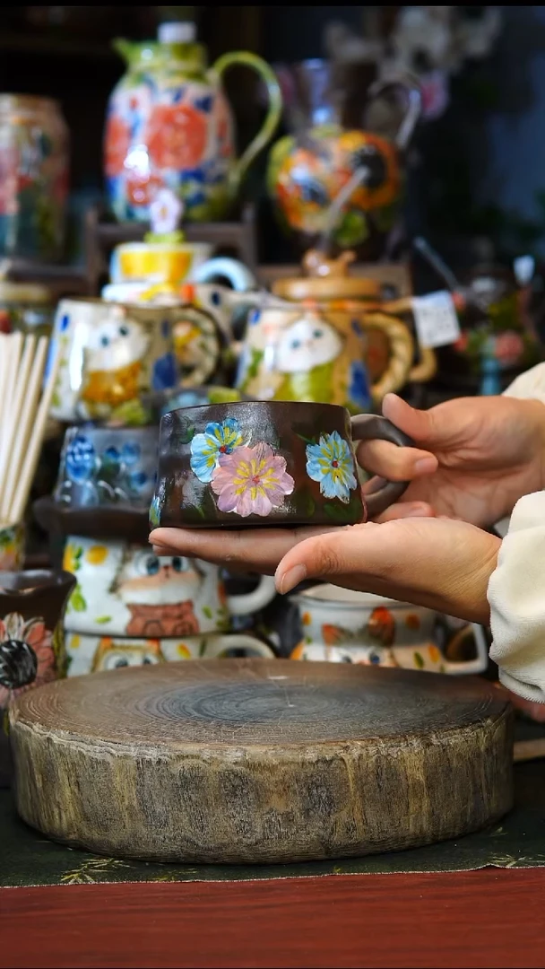 陶瓷175景德镇手工手绘釉下彩