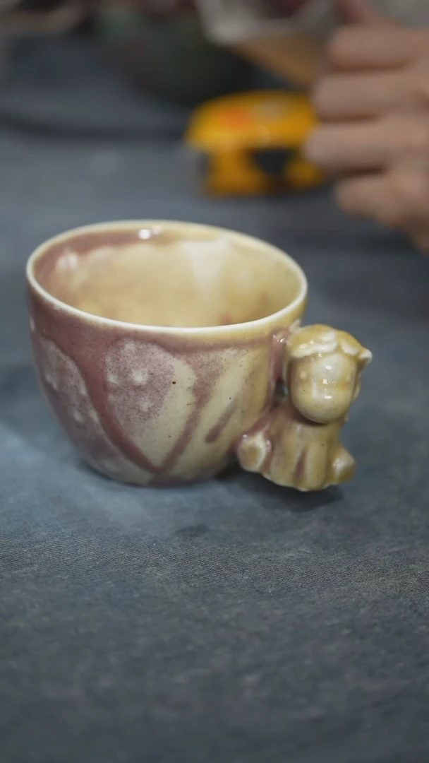 1浪鬼家釉绘柴烧浪鬼家釉绘柴烧杯