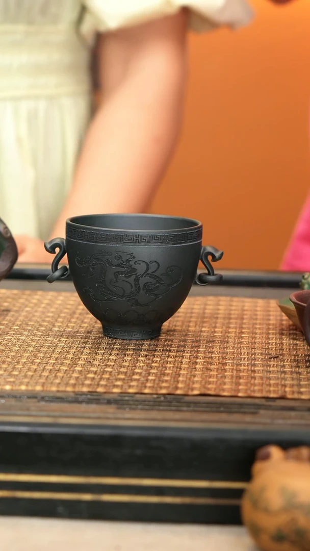 茶壶紫砂19《双耳如意杯》