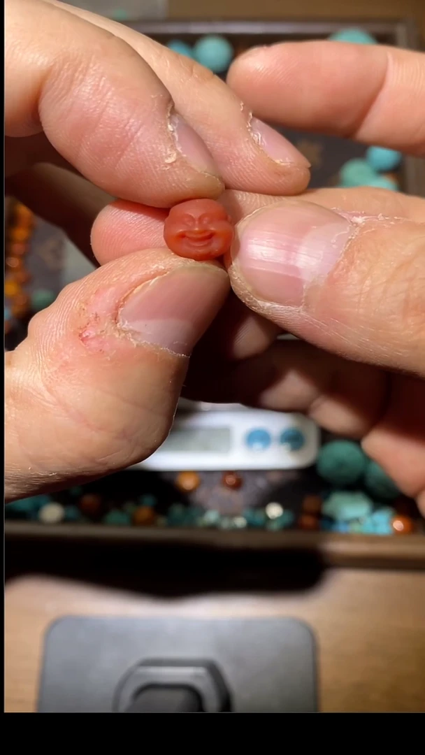 未镶嵌佛公玛瑙/玉髓041单珠