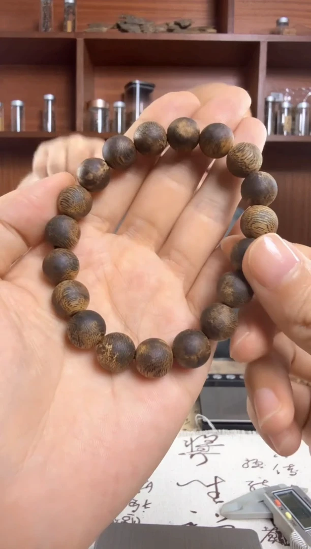 沉香手串奇楠沉香卡1.1圆珠单圈手串一条10g➕