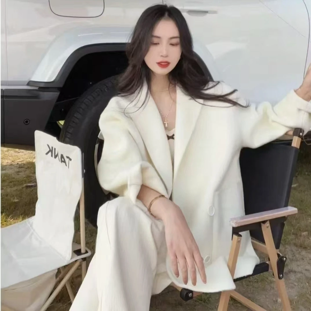 高品质双面羊毛高端气质羊毛大衣【2419】