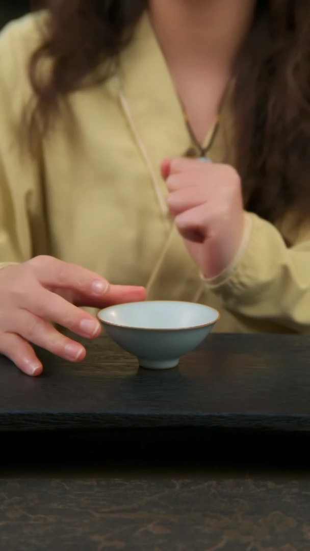 【闪购商品】杯汝窑斗笠杯儒雅杯1