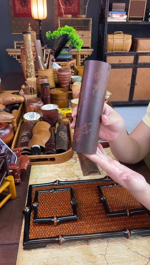 雕刻款茶则纯手工