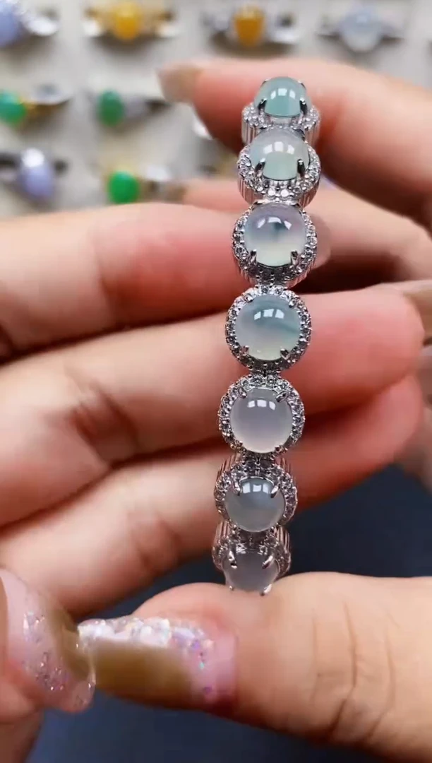 银S925镶嵌戒指翡翠0494