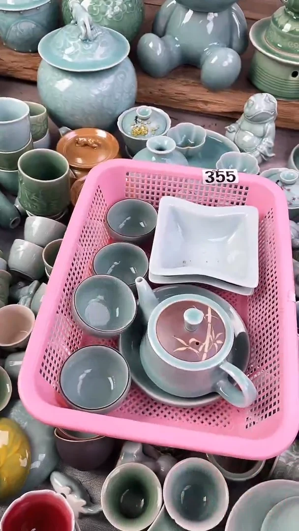 355号8样特价福利 微瑕 慧仙青瓷