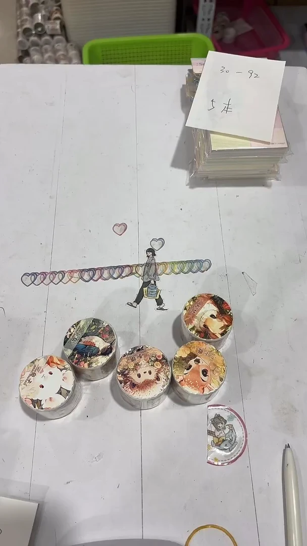 30-93 小动物胶带6卷