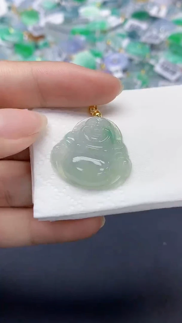 翡翠未镶嵌颈饰天然缅甸a货翡翠