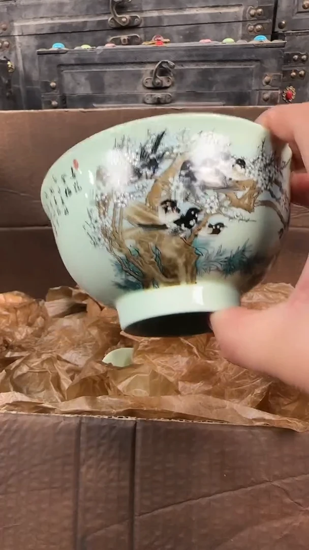 摆件陶景德镇陶瓷主人杯