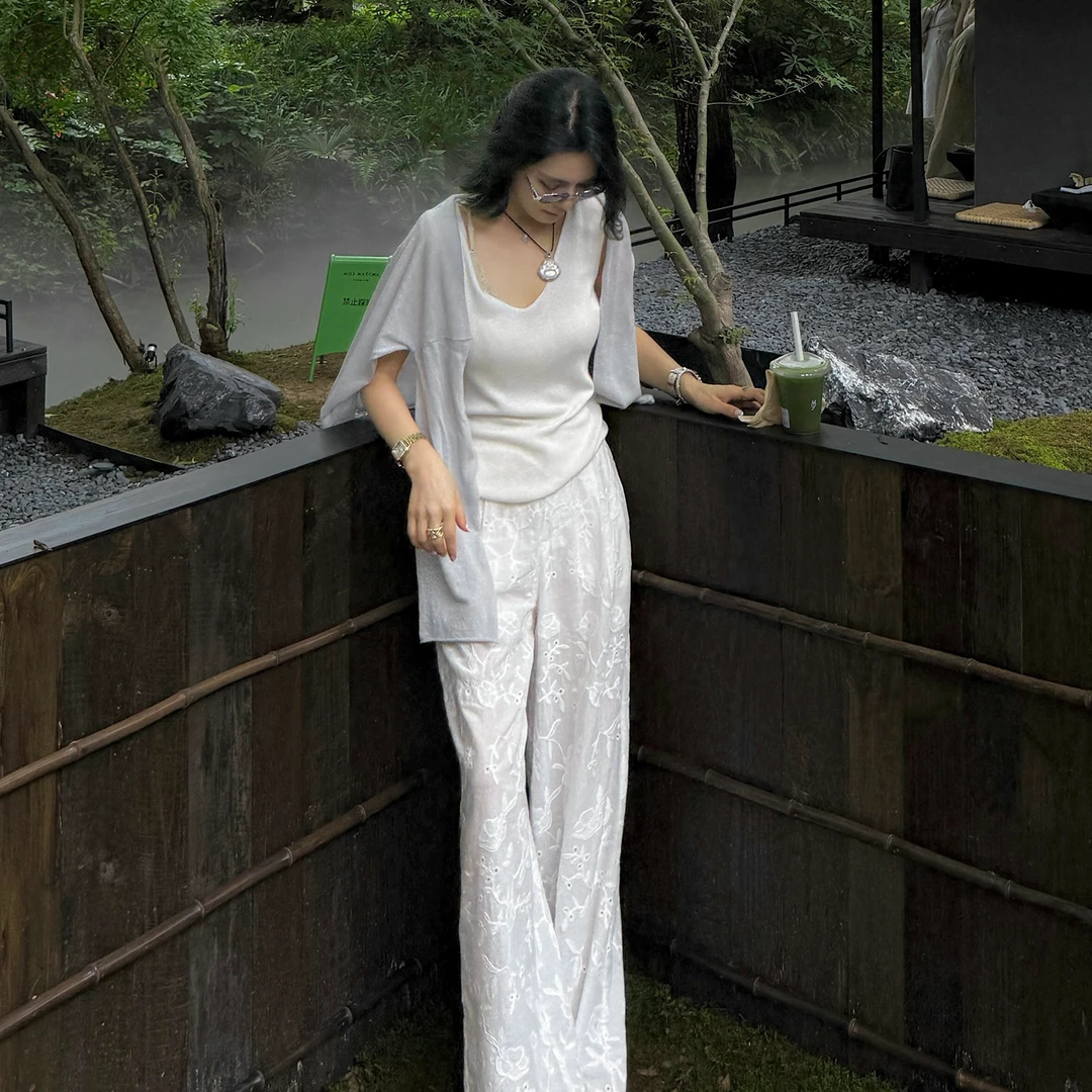 TheLOE/定织全棉蕾丝裤 简约百搭显瘦清凉蕾丝裤#05.13K-G5276