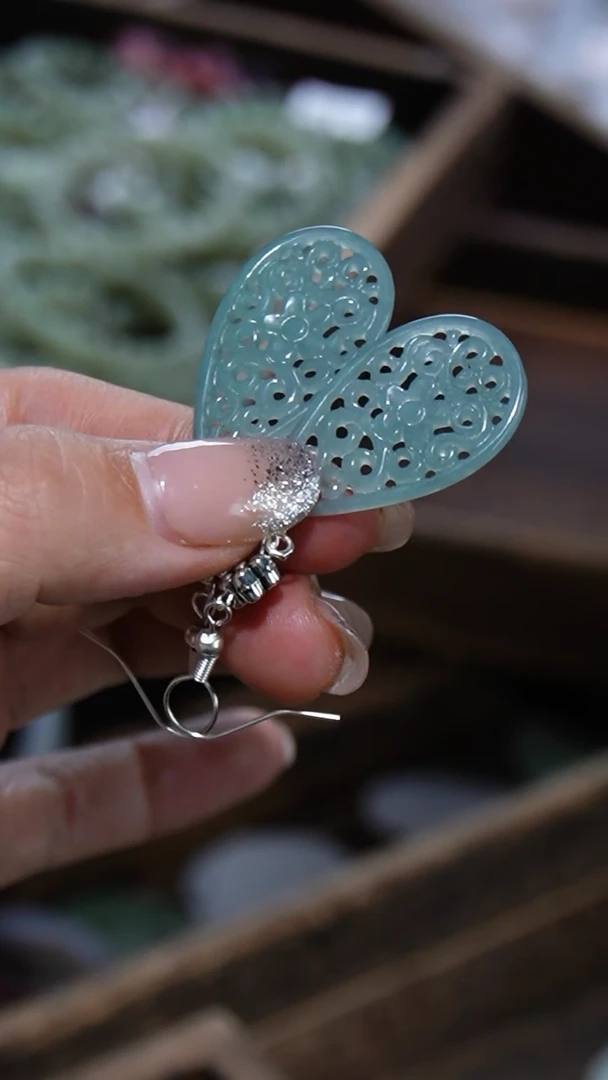 【闪购商品】翡翠耳饰未镶嵌耳坠0002