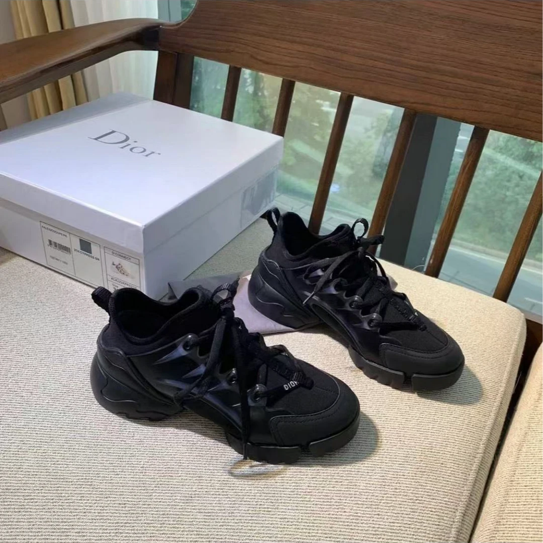 未使用 DIOR/迪奥 迪奥黑色老爹鞋36.5