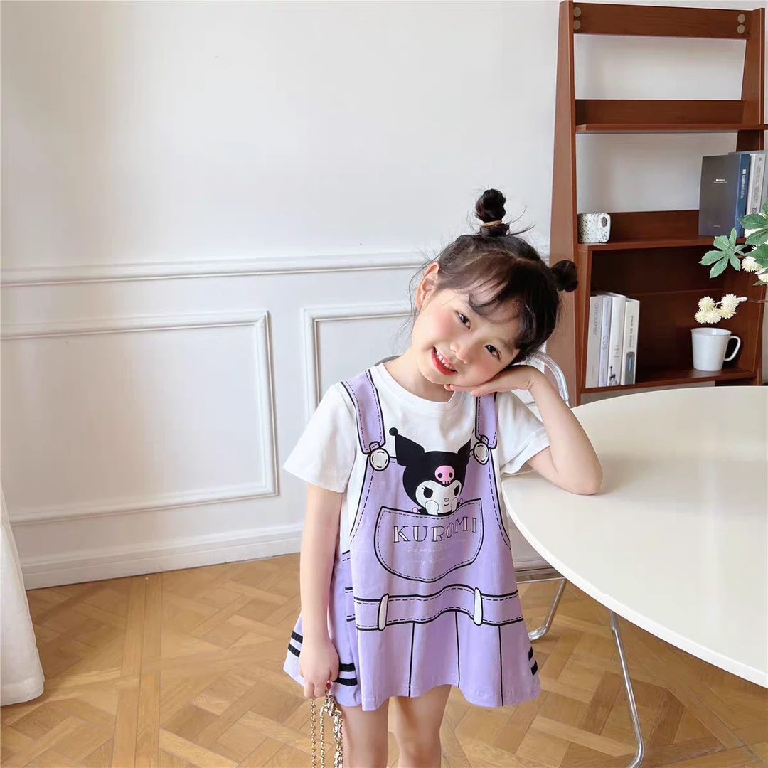 5046 女童夏季库洛米短袖T裙  NO退换