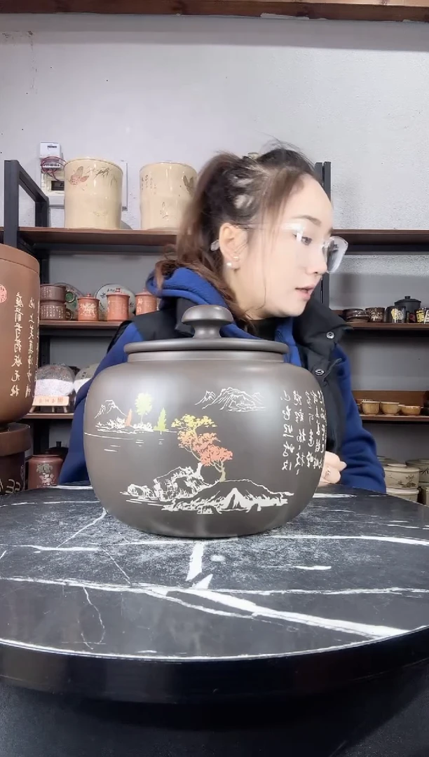 【闪购商品】罐微瑕彩填醒茶罐
