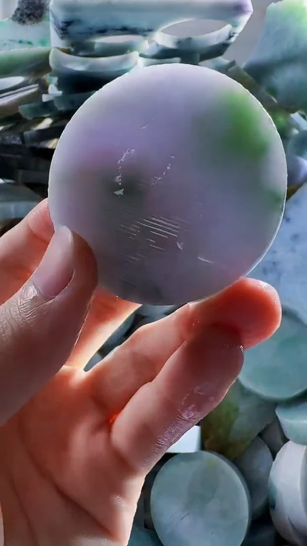 翡翠裸石缅甸翡翠A货文8967