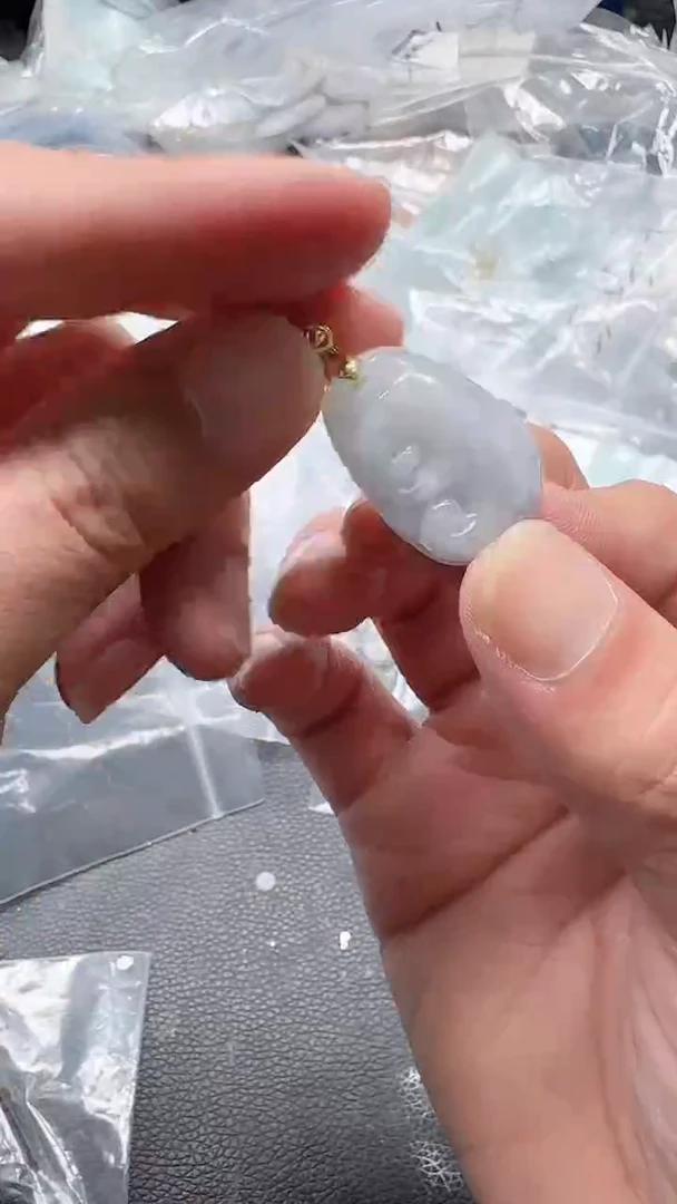 翡翠未镶嵌颈饰049