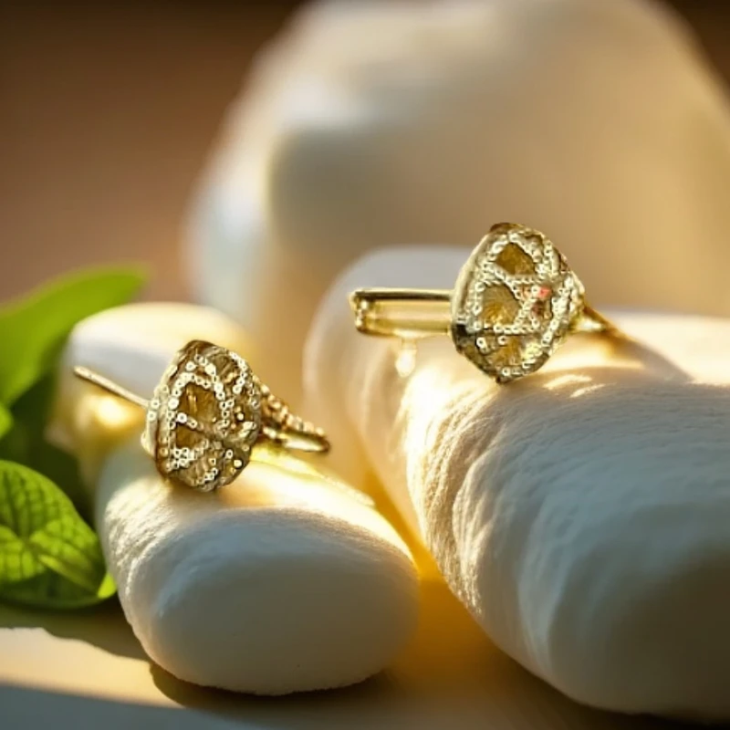 高奢好物--百搭款拉丝方糖耳钉a50