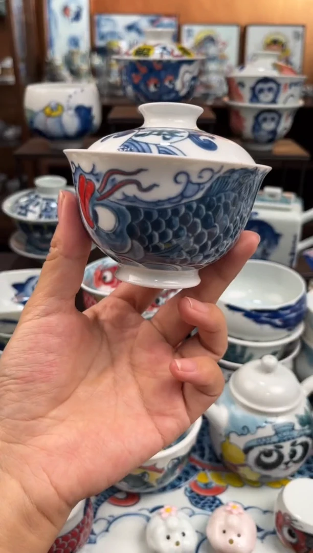 昨明蓝鱼2才盖碗