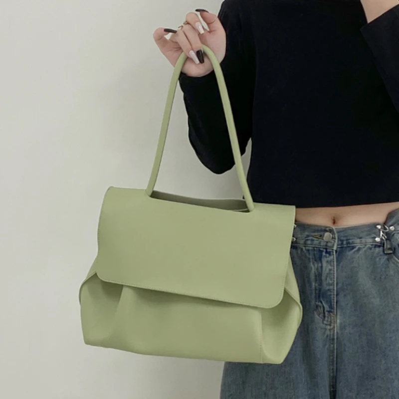 （夹 链）时尚百搭单肩腋下包包潮流女包（L）