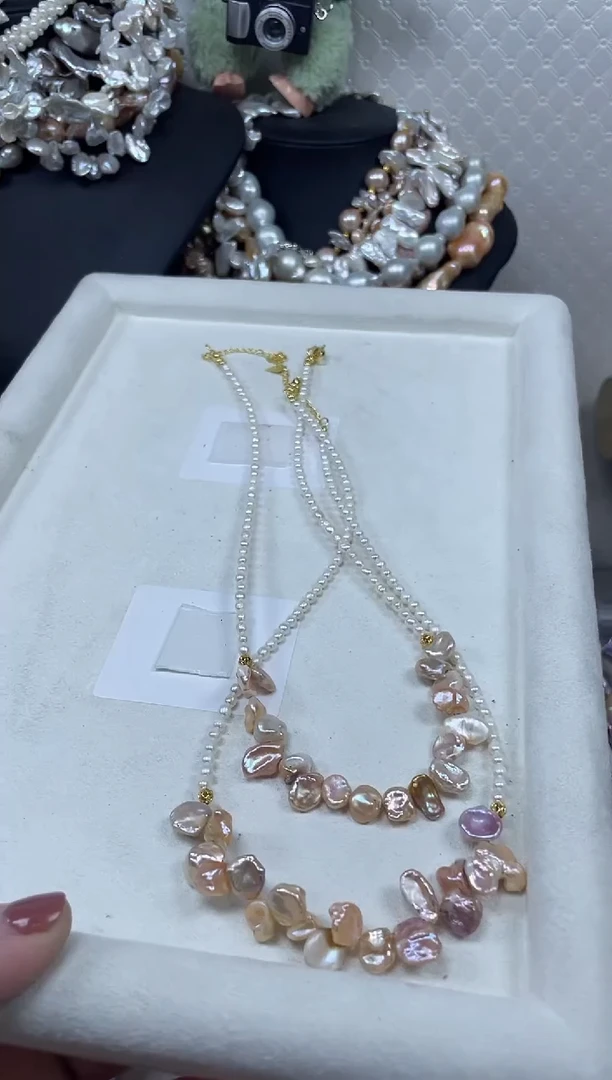 淡水珍珠未镶嵌项链【纯恬珍珠】（多样性发货发一）