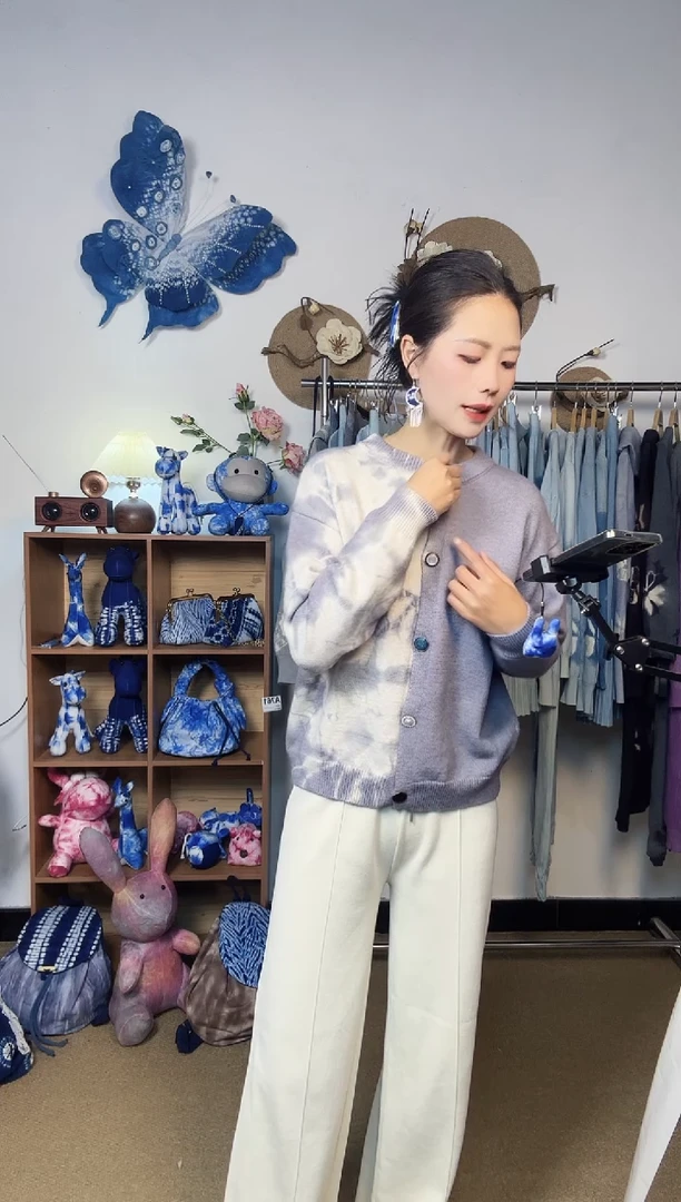 巴*大理青纱云染裙子