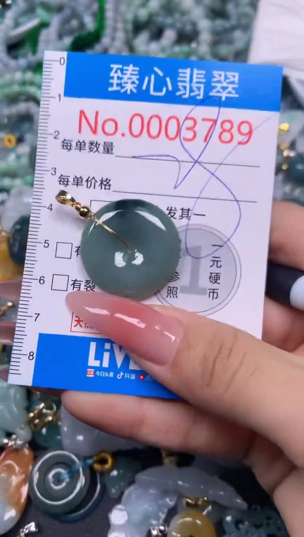 【闪购商品】翡翠颈饰未镶嵌含绳0003789