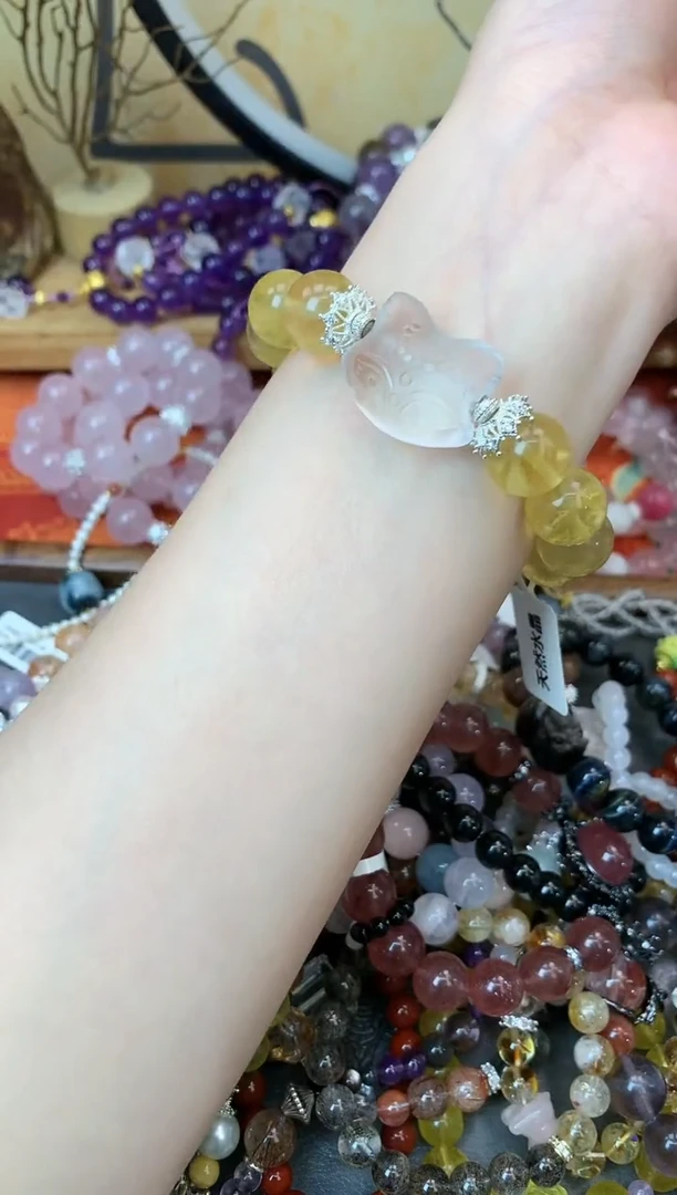 【闪购商品】萤石手链未镶嵌花语轩236