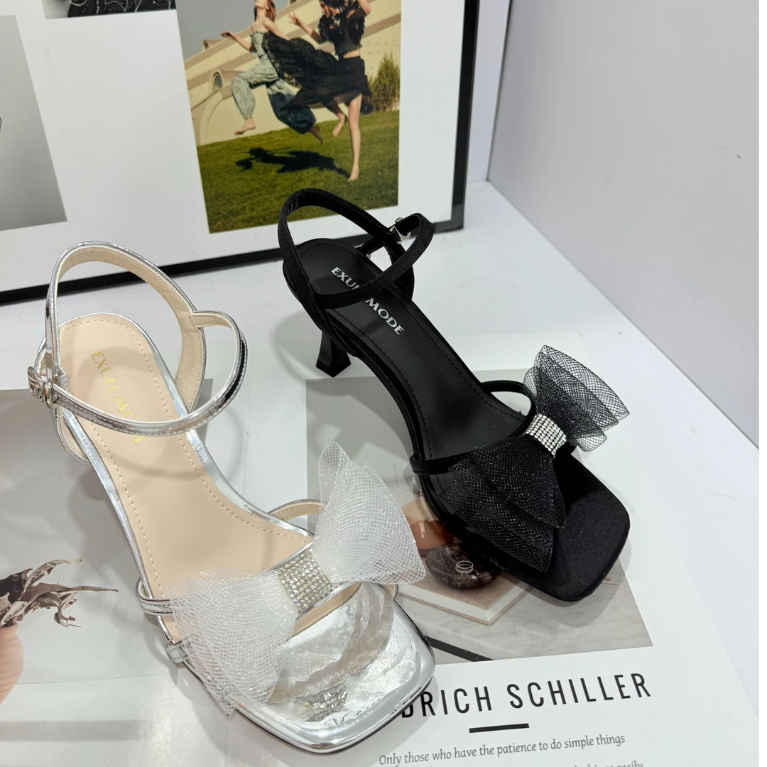 夏季新款时尚百搭粗跟凉鞋64014