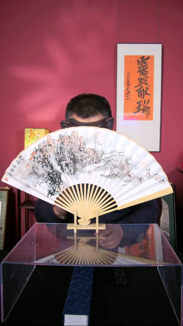 国画一画庐杜大江书画双面折扇