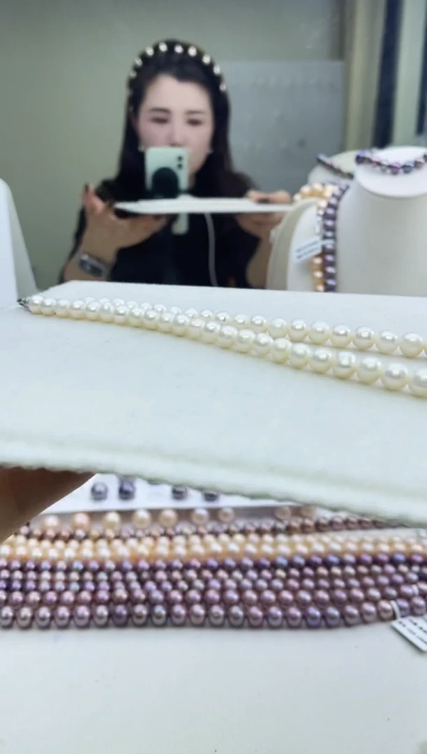 未镶嵌项链淡水珍珠白色系项链