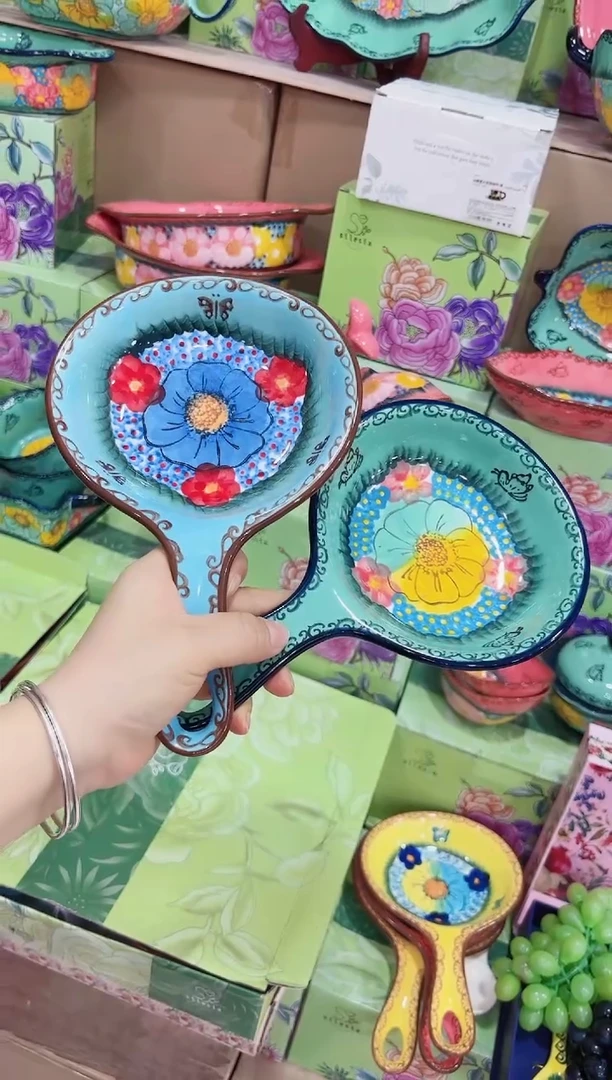 瓷手把碟两个装（琉璃蓝*碧海）